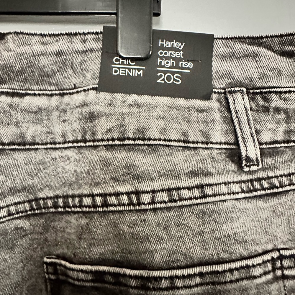 Brand new high waist black grey white wash size 20 - Picture 5 of 7